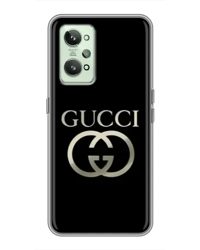 Чехол для Realme GT2 с картинкой «Gucci — золото на черном» Чехол для Realme GT2 с картинкой «Gucci — золото на черном»