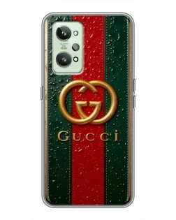 Чохол для Realme GT2 з картинкою «Gucci — фірмова смуга та золото» Чохол для Realme GT2 з картинкою «Gucci — фірмова смуга та золото»