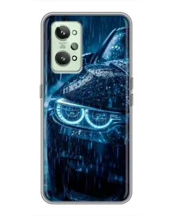 Чехол для Realme GT2 с картинкой «BMW под дождем»