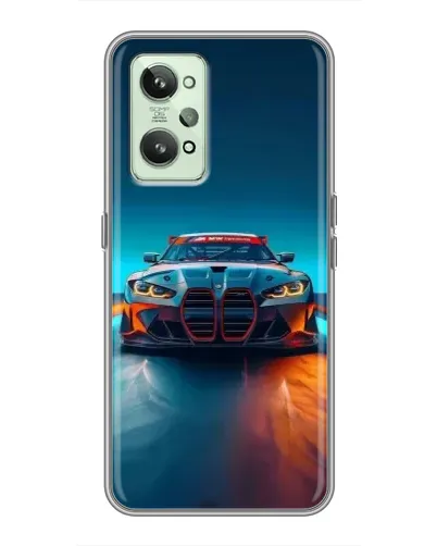 Чехол для Realme GT2 с картинкой «BMW — огни неона» Чехол для Realme GT2 с картинкой «BMW — огни неона»