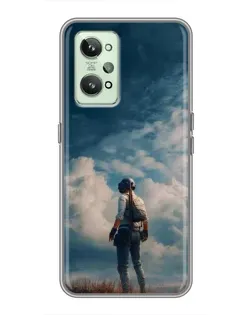 Чехол для Realme GT2 с картинкой «Герой PUBG на скале» Чехол для Realme GT2 с картинкой «Герой PUBG на скале»