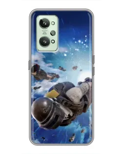 Чехол для Realme GT2 с картинкой «Десант PUBG — прыжок» Чехол для Realme GT2 с картинкой «Десант PUBG — прыжок»