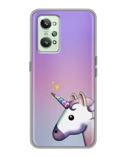 Чехол для Realme GT2 с картинкой «Единорог градиент»