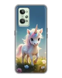 Чехол для Realme GT2 с картинкой «Единорог на поляне» Чехол для Realme GT2 с картинкой «Единорог на поляне»