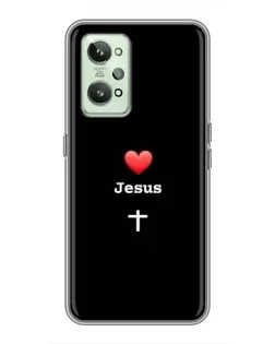 Чохол для Realme GT2 з картинкою «Серце - Jesus»