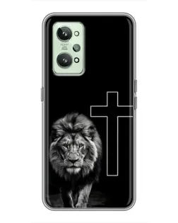 Чохол для Realme GT2 з картинкою «Лев та Хрест»