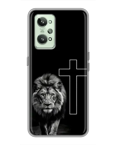 Чохол для Realme GT2 з картинкою «Лев та Хрест»