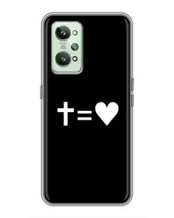 Чохол для Realme GT2 з картинкою «Хрест та Серце»