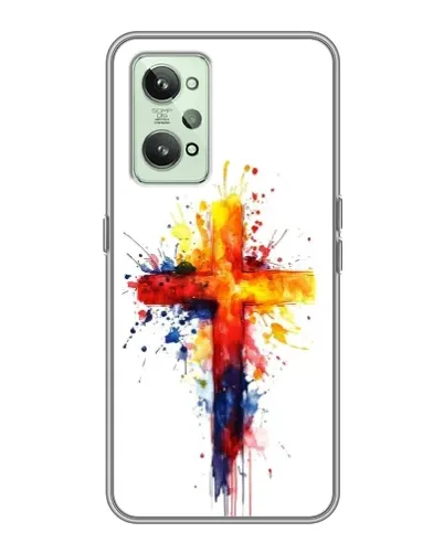 Чохол для Realme GT2 з картинкою «Акварельний хрест»
