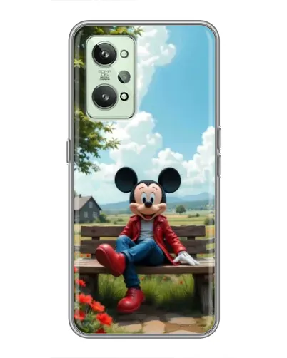 Чехол для Realme GT2 с картинкой «Микки на скамейке» Чехол для Realme GT2 с картинкой «Микки на скамейке»