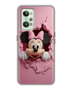 Чехол для Realme GT2 с картинкой «Минни сквозь стену»