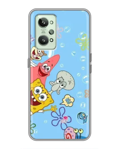 Чехол для Realme GT2 с картинкой «Веселые пузырьки»