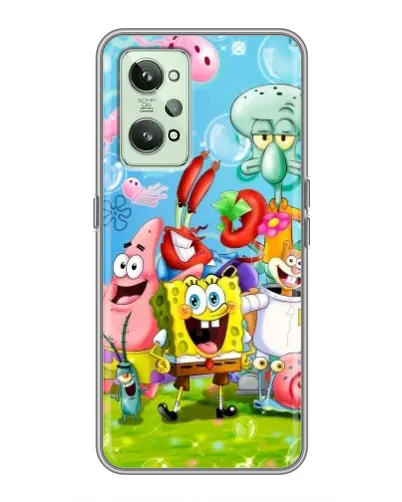 Чехол для Realme GT2 с картинкой «Губка Боб и друзья» Чехол для Realme GT2 с картинкой «Губка Боб и друзья»