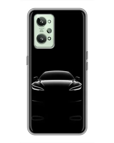 Чехол для Realme GT2 с картинкой «Силуэт Tesla Night» Чехол для Realme GT2 с картинкой «Силуэт Tesla Night»