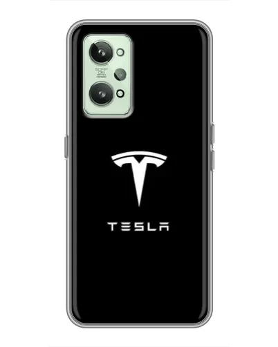 Чехол для Realme GT2 с картинкой «Tesla White Logo» Чехол для Realme GT2 с картинкой «Tesla White Logo»