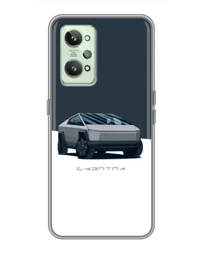 Чехол для Realme GT2 с картинкой «Серебристый Cybertruck Tesla» Чехол для Realme GT2 с картинкой «Серебристый Cybertruck Tesla»