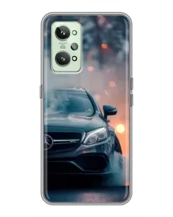 Чехол для Realme GT2 с картинкой «Mercedes — ночной город» Чехол для Realme GT2 с картинкой «Mercedes — ночной город»
