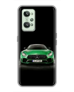 Чехол для Realme GT2 с картинкой «Mercedes — неоновый лого» Чехол для Realme GT2 с картинкой «Mercedes — неоновый лого»
