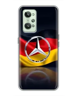 Чехол для Realme GT2 с картинкой «Mercedes — флаг Германии» Чехол для Realme GT2 с картинкой «Mercedes — флаг Германии»