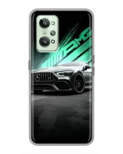 Чехол для Realme GT2 с картинкой «Темный Mercedes AMG» Чехол для Realme GT2 с картинкой «Темный Mercedes AMG»