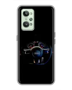 Чехол для Realme GT2 с картинкой «Салон Audi — руль» Чехол для Realme GT2 с картинкой «Салон Audi — руль»