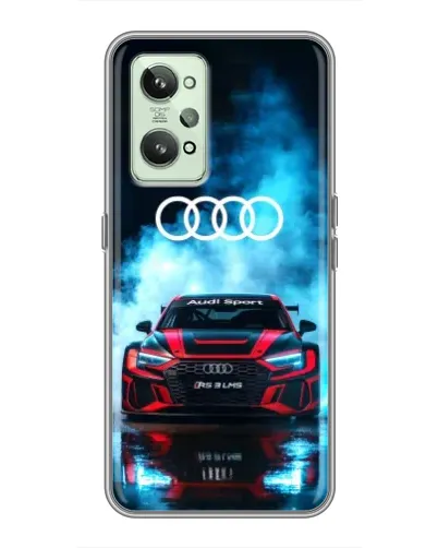 Чехол для Realme GT2 с картинкой «Audi Sport — неон»