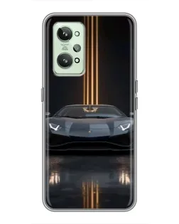 Чехол для Realme GT2 с картинкой «Lamborghini золотые линии» Чехол для Realme GT2 с картинкой «Lamborghini золотые линии»