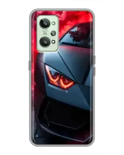 Чехол для Realme GT2 с картинкой «Lamborghini красное сияние» Чехол для Realme GT2 с картинкой «Lamborghini красное сияние»