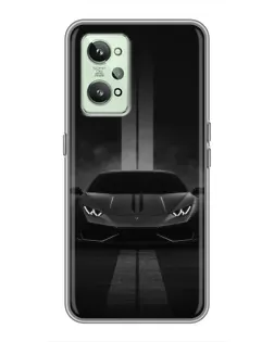 Чехол для Realme GT2 с картинкой «Lamborghini симметрия дорог» Чехол для Realme GT2 с картинкой «Lamborghini симметрия дорог»