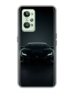 Чехол для Realme GT2 с картинкой «Черный Lamborghini Aventador» Чехол для Realme GT2 с картинкой «Черный Lamborghini Aventador»