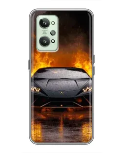 Чехол для Realme GT2 с картинкой «Lamborghini в огне» Чехол для Realme GT2 с картинкой «Lamborghini в огне»