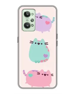 Чехол для Realme GT2 с картинкой «Pusheen трио» Чехол для Realme GT2 с картинкой «Pusheen трио»