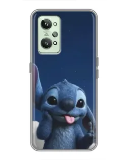 Чехол для Realme GT2 с картинкой «Стич в облаках» Чехол для Realme GT2 с картинкой «Стич в облаках»