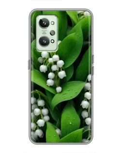 Чехол для Realme GT2 с картинкой «Ландыши в зелени»