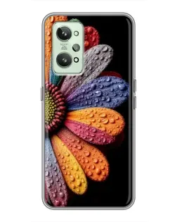 Чехол для Realme GT2 с картинкой «Радужный цветок»