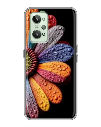 Чехол для Realme GT2 с картинкой «Радужный цветок»