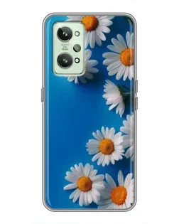 Чехол для Realme GT2 с картинкой «Белоснежные маргаритки»