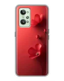 Чехол для Realme GT2 с картинкой «Маковые соцветия»