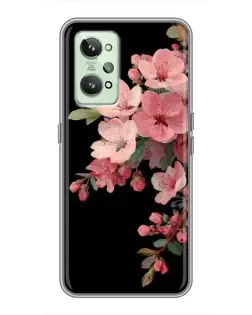 Чехол для Realme GT2 с картинкой «Розовая ветка сакуры»