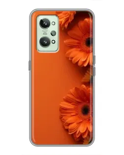 Чехол для Realme GT2 с картинкой «Оранжевые герберы»