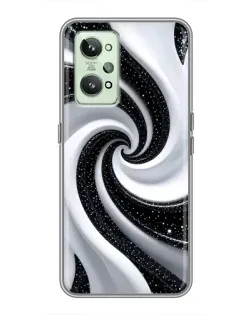 Чохол для Realme GT2 з картинкою «Чорно-біла спіраль»