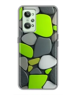 Чехол для Realme GT2 с картинкой «Яркая неоновая галька» Чехол для Realme GT2 с картинкой «Яркая неоновая галька»