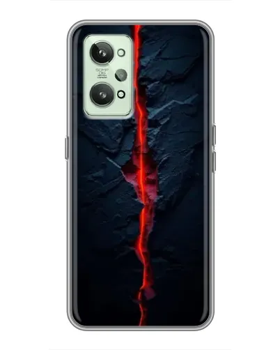 Чохол для Realme GT2 з картинкою «Червона лавова тріщина»