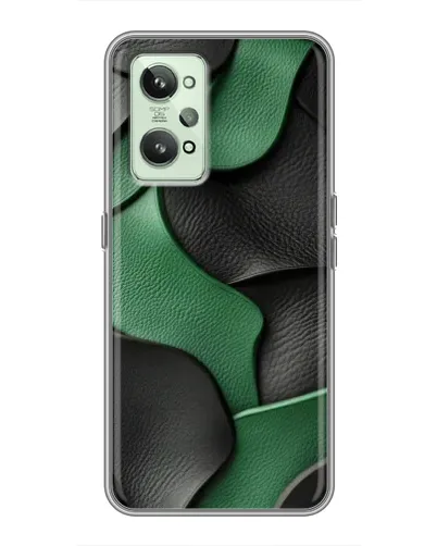 Чохол для Realme GT2 з картинкою «Зелені шкіряні хвилі»