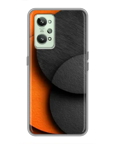 Чохол для Realme GT2 з картинкою «Геометрія помаранчевих кіл»
