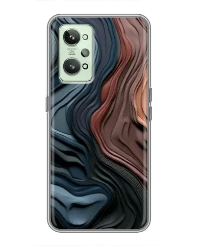 Чохол для Realme GT2 з картинкою «Кольорові хвилі каньйону»
