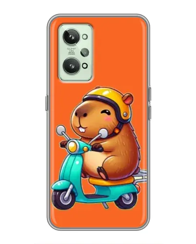 Чехол для Realme GT2 с картинкой «Капибара на скутере» Чехол для Realme GT2 с картинкой «Капибара на скутере»
