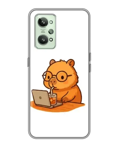Чехол для Realme GT2 с картинкой «Капибара с ноутбуком» Чехол для Realme GT2 с картинкой «Капибара с ноутбуком»