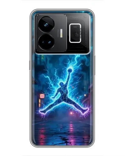 Чехол для Realme GT3 с картинкой «Jordan Gold Jumpman»