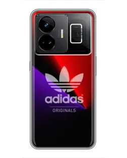 Чехол для Realme GT3 с картинкой «Adidas Red Neon»